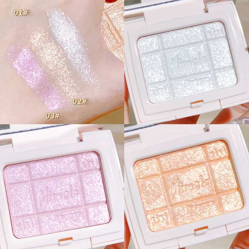 3D Embossed Highlighter Powder Palette Makeup Glow Face Contour Shimmer Water Light Highlight Palette Illuminator Cosmetics W250722