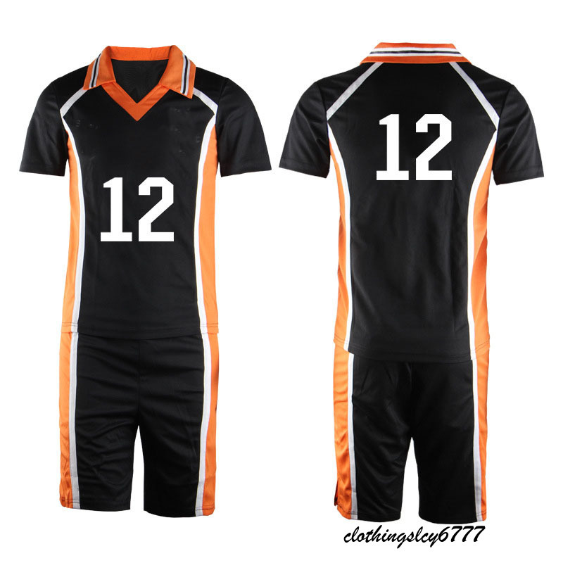 Anime Haikyuu Cosplay Costume Karasuno High School Volleyball Club Hinata Shyouyou Kageyama Tobio Sportswear Jerseys Uniform Top&Shorts