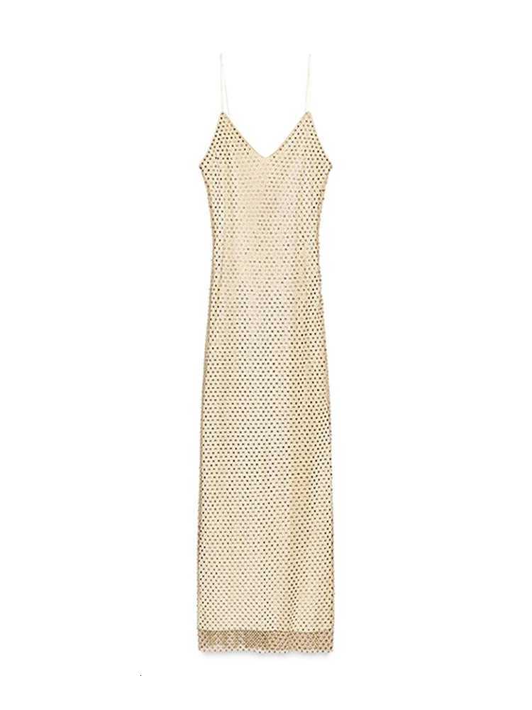Sexy Sequined Sling Long Dress Women Solid Slim Sleeveless Backless Shiny Dresses 2025 Summer Lady Fashion Party Gowns XJ250722