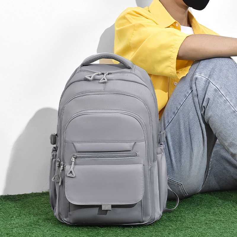 A Mti-layer Waterproof And Stylish Backpack Oxford Large-capacity Simple Commuter Out-of-town Student Backpack Y250722