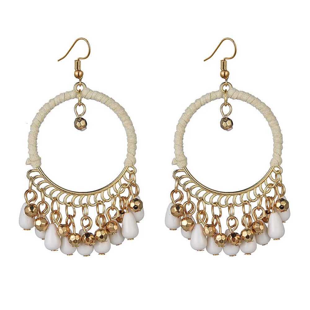 New Ethnic Round Braided Dangle Earrings for Women Bohemian Retro Tassels Drop Earrings Jewelry Female Party Accessories XJ250722