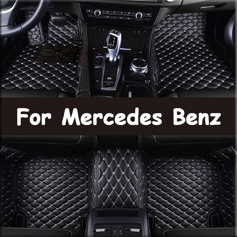 PU Leather customized Car Floor Mats for Benz GL Class X164 X166 GLS 6 Seat 7 Seat Interior Accessories Interior