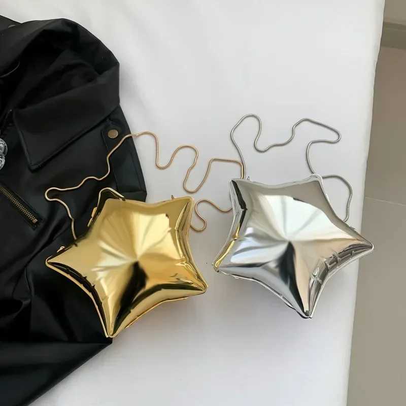 Acrylic Bright Five Pointed Star Zero Wallet 2025 Sweet Cool Spicy Girl Lipstick Party Mini Bag Banquet Niche Candy Colored Bags Y250722