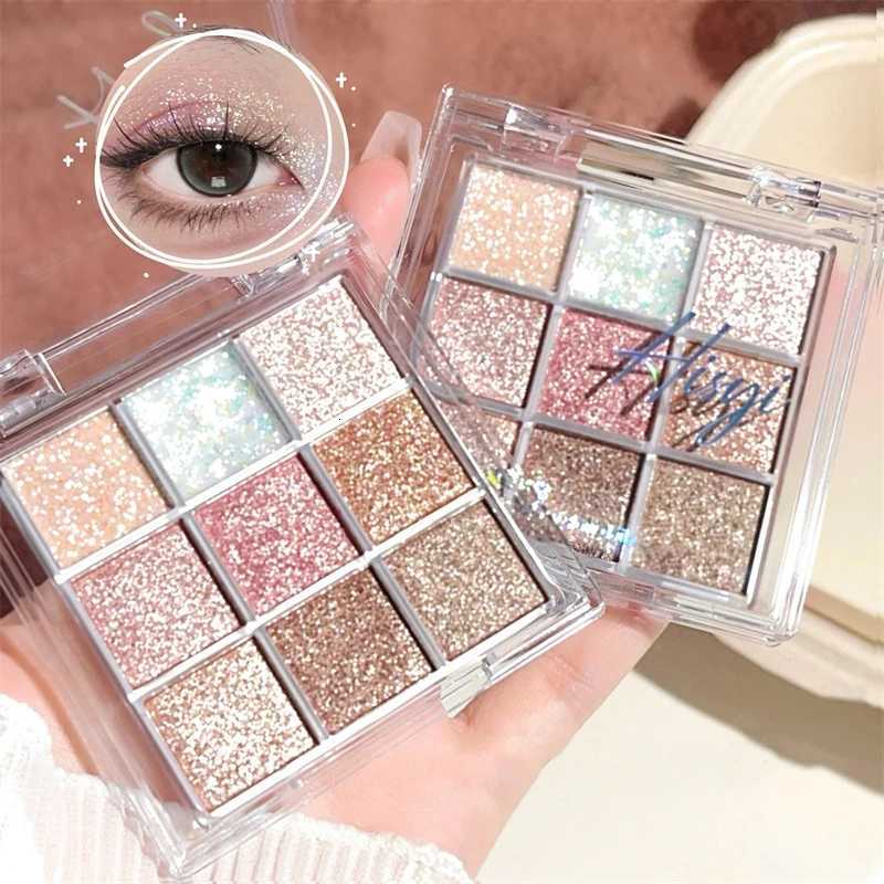 9-Color Glitter Eyeshadow Palette Pink Eyeshadow Palette Dream Girl Eye Makeup Palette Shiny Eyeshadow Eye Pigments W250722