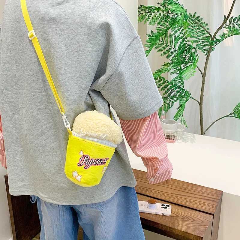 Carto Fun Popcorn French Fries Cup Bag Super Cute Girl Outing Stylish And Bizarre e Shoulder Slanted Cross Bag Y250722