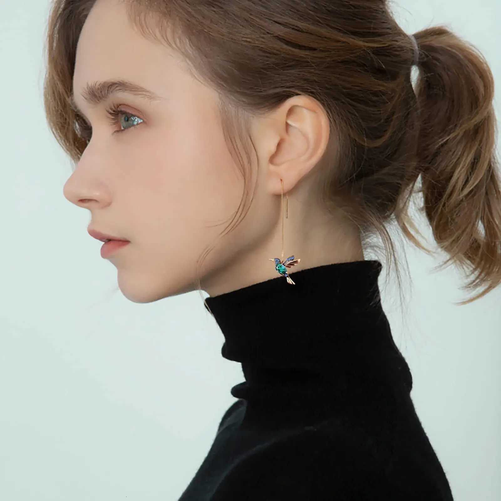Hummingbird Earrings for Women Girls Elegant Tassel Charm Dangle Earring Fashion Jewelry Valentines Day Birthday Gifts XJ250722
