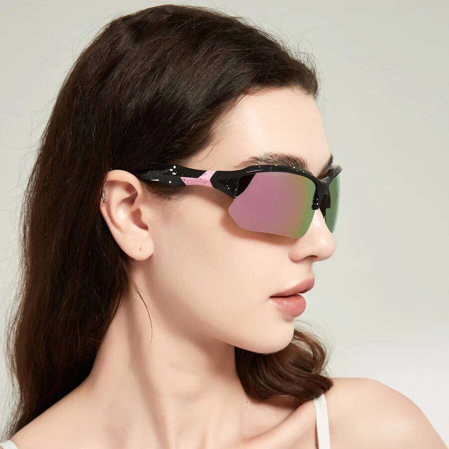 40 PCS Fashion Vintage Half Frame Driving Fishing Cycling Sports Sunglasses Men Women Mountaineering Sun Glasses UV400 Eyewear