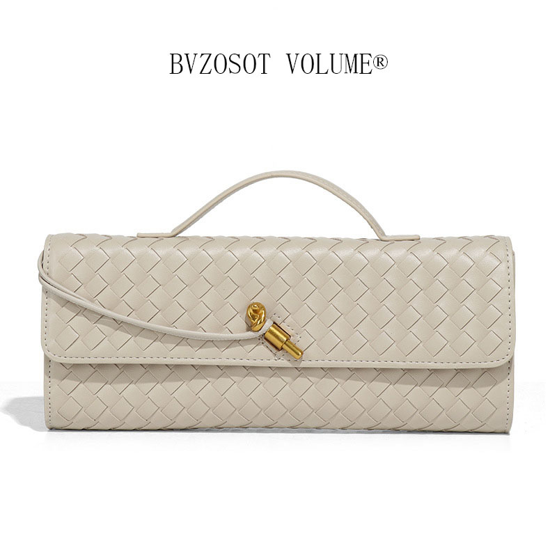 Fashion Hand - knitted Evening Baguette Bag Accordion Bag Horizontal - style Handheld Single - shoulder and Cross - body Bag bags