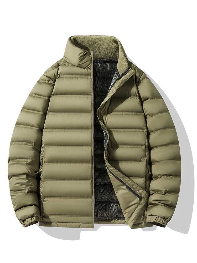 90% White Duck Down Padded Winter Mens Warm Down Jacket Lightweight Graphene Heating Liner Thermal Windbreaker Puffer Coat 8XL W250722