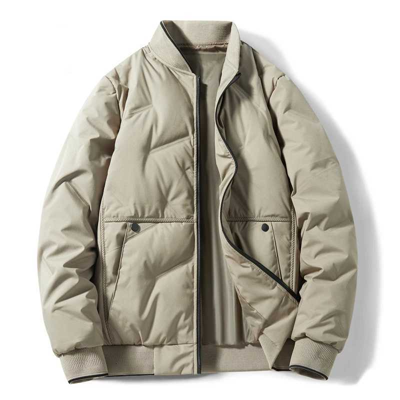 Lightweight Down Jacket Mens Winter New Item Middle-aged and Elderly Baseball Collar High-end Business Leisure Sports Warm Top W250722