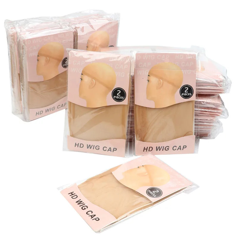 12Packs 24Pcs Invisible Hd Wig Cap For Lace Front Wig Transparent Wig Caps For Making Wigs Bonnet Perruque Wig Accessories 250721