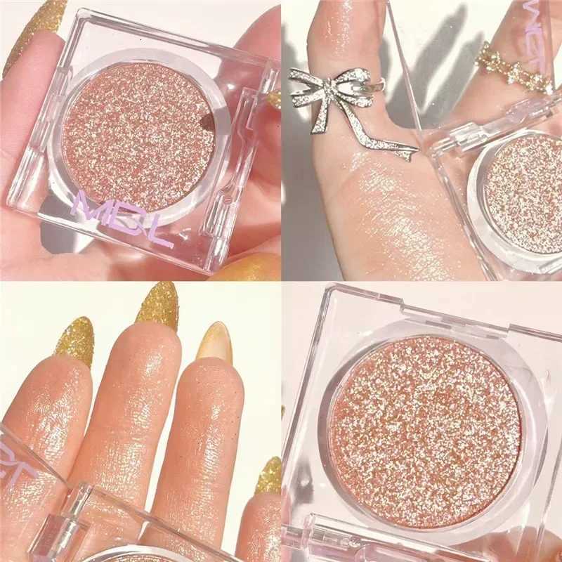 1Pc Diamond Glitter Eyeshadow Shiny Shimmer White Brown with Flash Eye Shadow Palette Long Lasting Makeup Cosmetics W250722