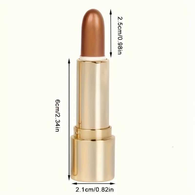 1pc/3pcs/Highlight and Contour Stick Side Shadow Face Concealer Highlighter Stick Golden Tube Shimmering Concealer Stick W250722