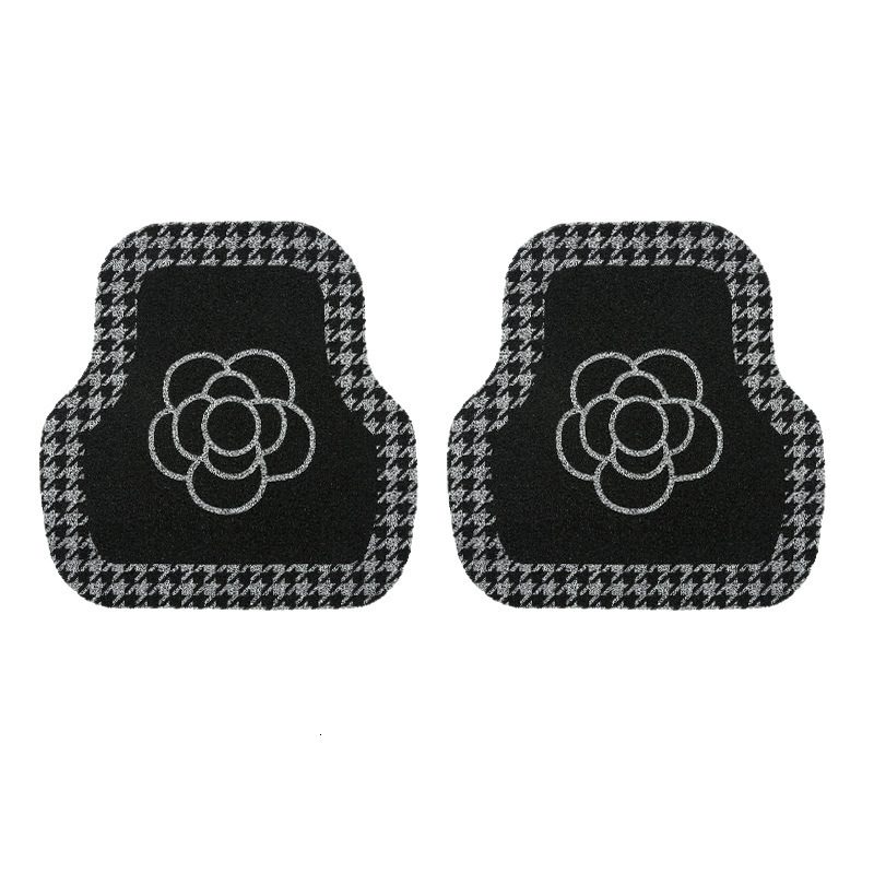 Universal Floor Camellia Silk Loop Single Piece Anti-dirt Carpet Decoration Car Interior Rear Foot Mat