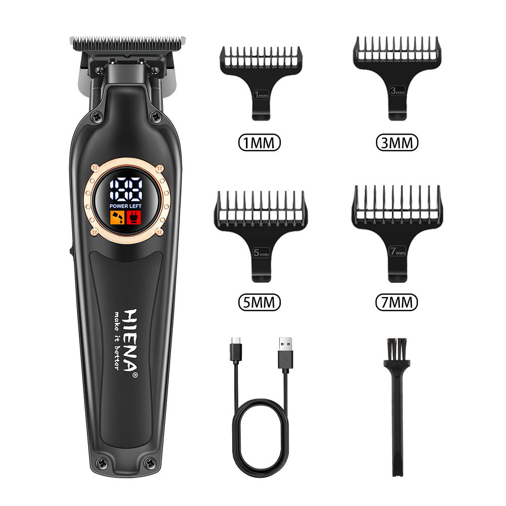 Specialized for oil head digital display hair clipper new type electric trimmer smooth head beauty electric trimmer hair cutting R250517