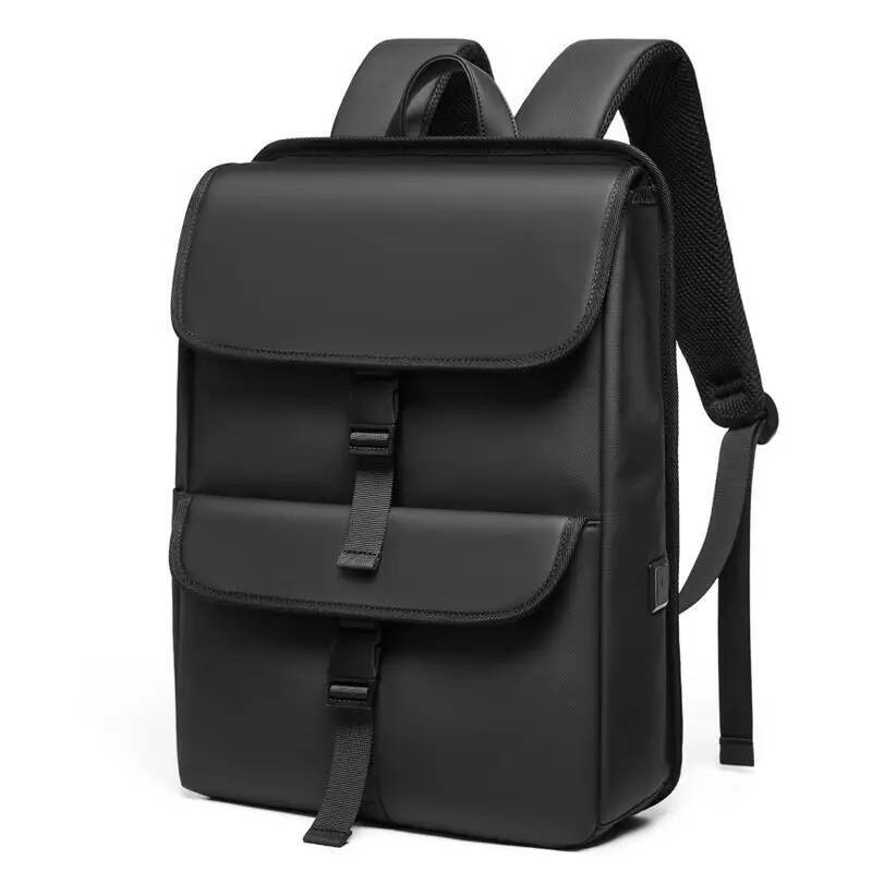 15.6 inch Laptop Men Waterproof Travel Backpack Vintage Casual for College Teens Women Black School Bag Mochilas high-quality