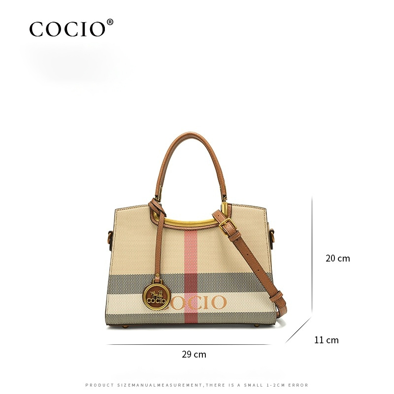 COCIO designer shoulder bag New high-quality hot crocodile patterned luxury vintage leather crossbody bag
