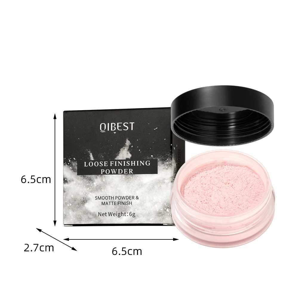 QIBEST Face Loose Powder Minerals Matte Setting Powder Translucent Waterproof Oil-Control Finishing Powder Invisible Pore Makeup W250722