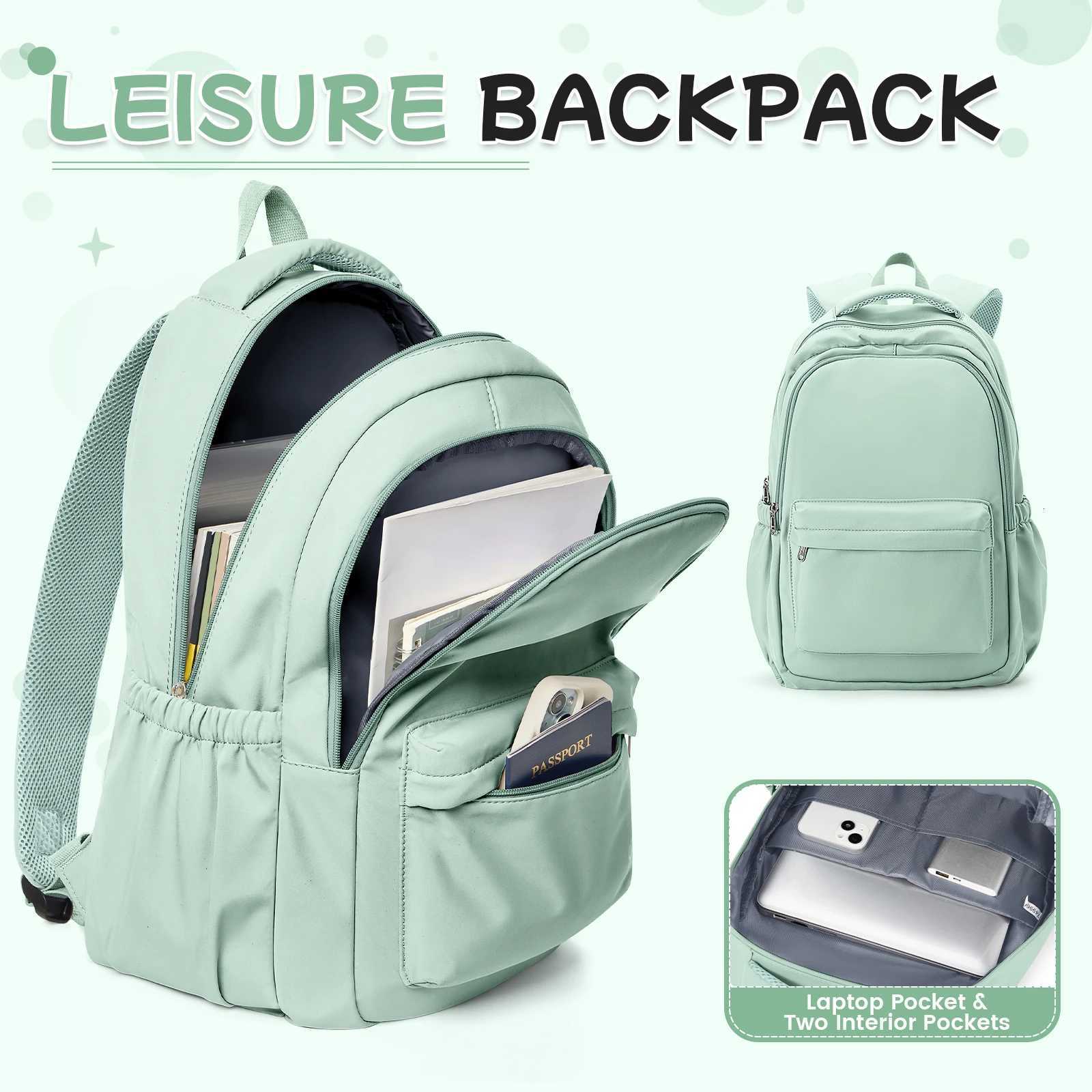 Lightweight Style Nyl Backpack School Backpack for Primary Middle Bookbag teens student Travel backpack Multiple Compartments Y250722