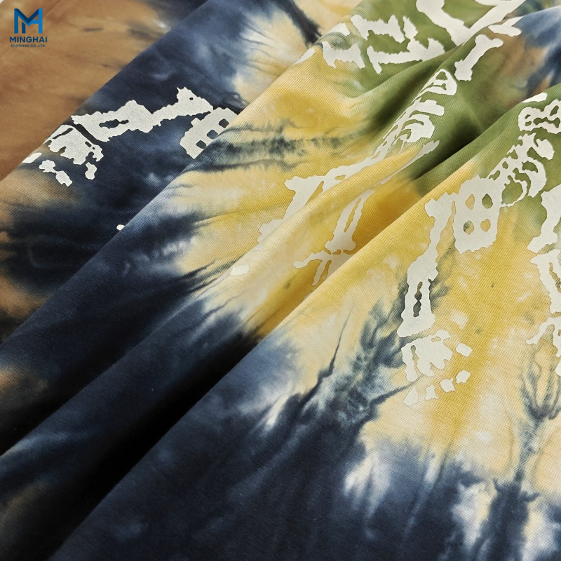 American Style Trendy Tie Dye Tee - Skin Friendly & Breathable Customizable Design