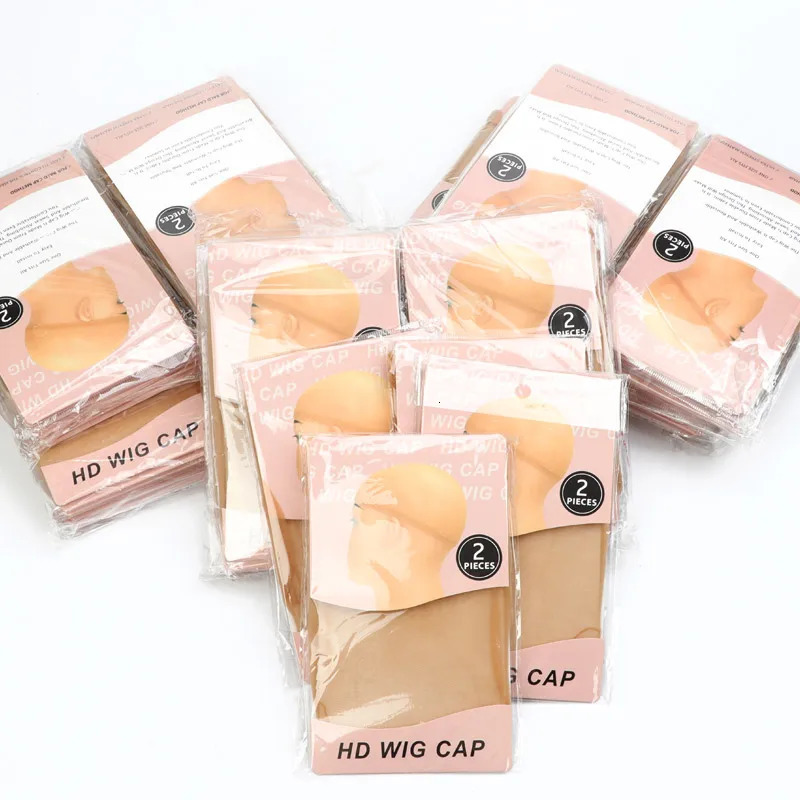 12Packs 24Pcs Invisible Hd Wig Cap For Lace Front Wig Transparent Wig Caps For Making Wigs Bonnet Perruque Wig Accessories 250721