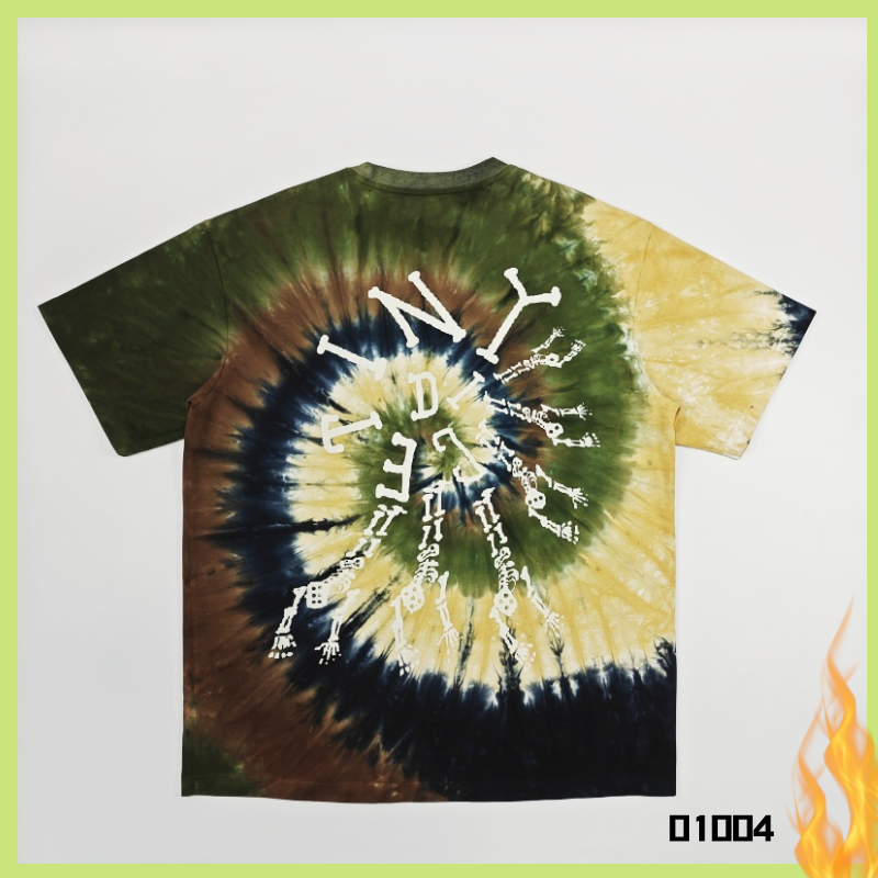 American Style Trendy Tie Dye Tee - Skin Friendly & Breathable Customizable Design