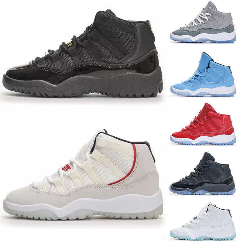 Bred XI 11S Basketball Shoes Gym Red Infant Children toddler Gamma Blue Concord 11 trainers boy girl sneakers Space Jam Child Kids EUR 28-35