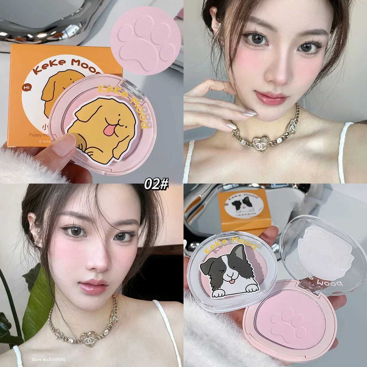 ute Claw Monochrome Highlights Powder Face Matte White Pink Ber Brightening Setting Powder Concealer Compact Makeup Palette W250722