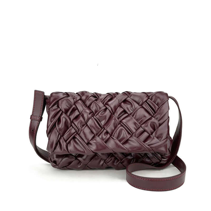 2025 New Fashionable Trendy Oil Wax Silk Scarf Pleated Handicraft Woven Crossbody Single Shoulder Envelope Bag Party Motorcycle Equipment