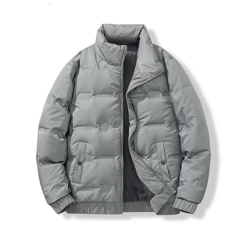 Stand Collar Solid Color Down Jacket Warm Windproof Simple Trend Classic All-purpose Fabrics Warm Comfortable Skin Wear-resistant W250722