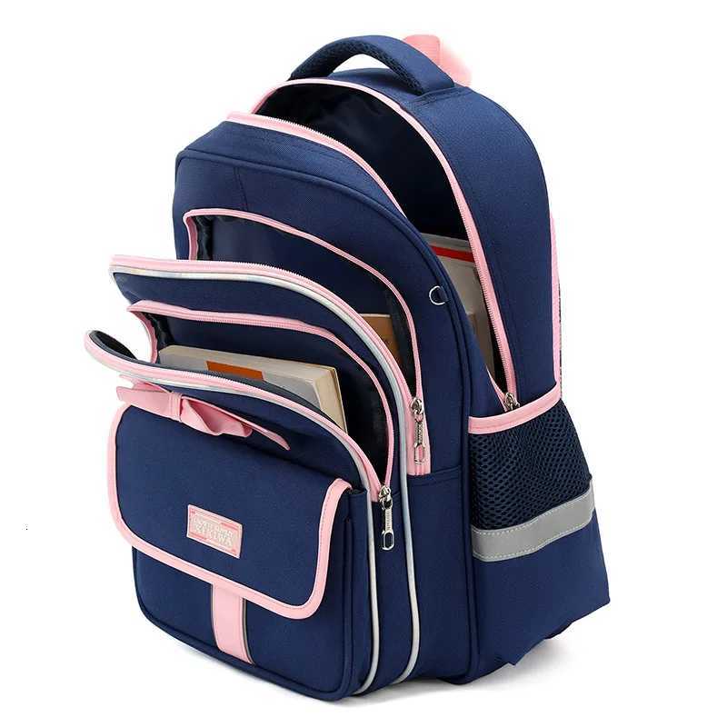 3-piece Children Bow School Bag for Boys and Girls 2 Sizes of High-Capacity School Backpacks Kids Nylon Waterproof Schoolbags Y250722