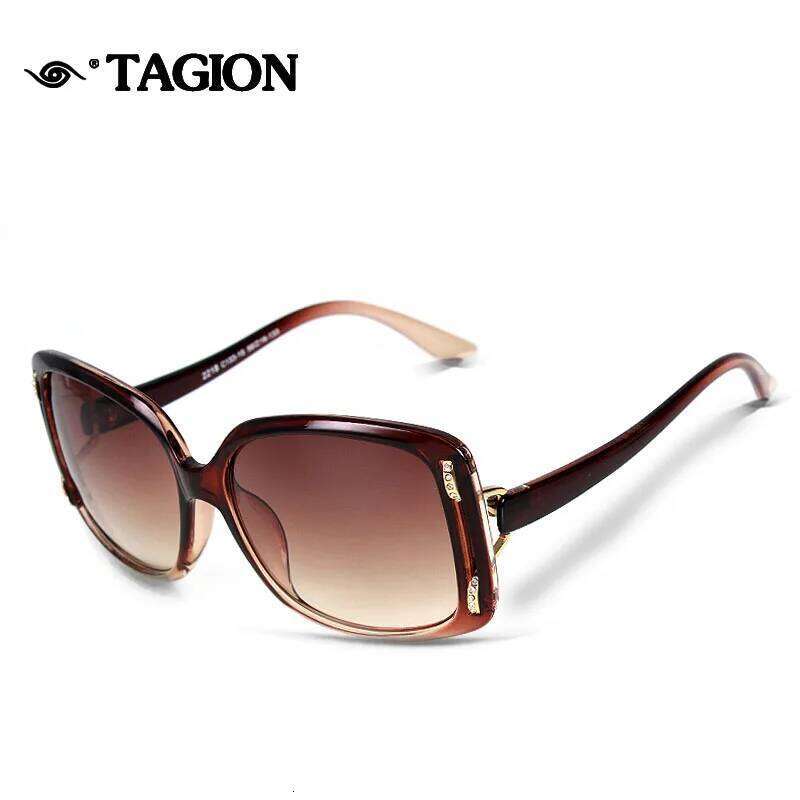 2025 Tagion New Summer Sunglasses Women Oversized Square Shape Glasses Female Fashion Eyeglasses Ladies Sun Protection 2218