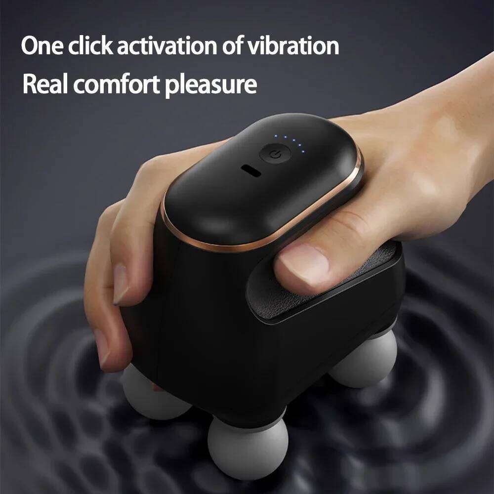Portable Muscle Massager Gun Four-head High Frequency Neck Shoulder Waist hine Professional Fascia Massage