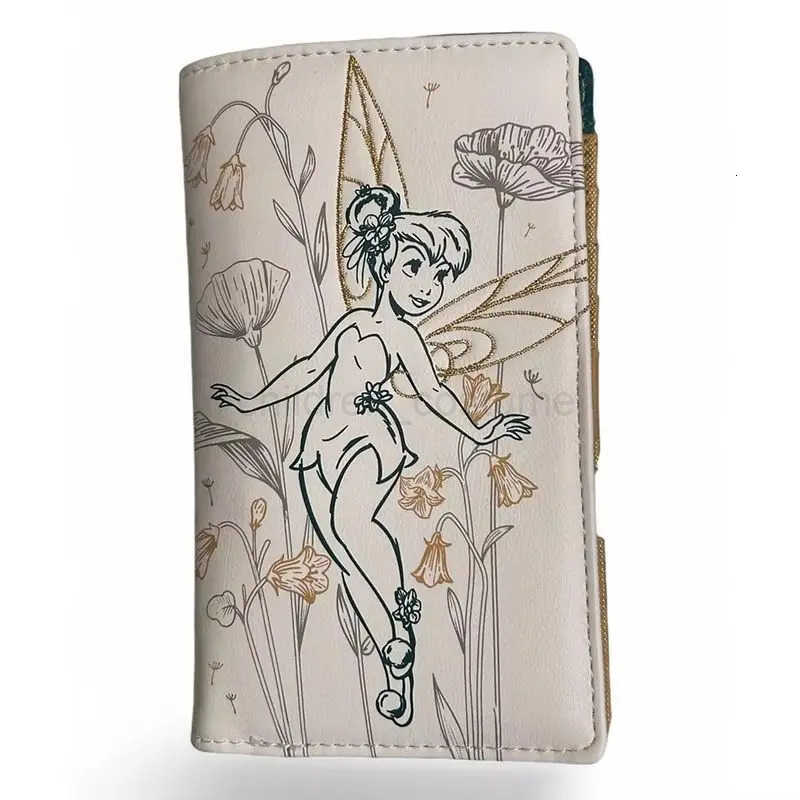 Disney Wallet Loungefly Tinker Bell Collection Disneyland Embroidery Wallet Card Bag Storage Bag Coin Purse Fashion Girls Gifts W250722
