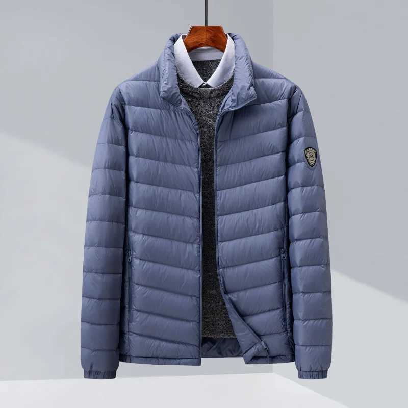 Top Grade Mens Stand Collar Ultra Lightweight Down Jacket 2022 New Arrival Men Fashion Casual Water Wind-Resistant Down Coats W250722