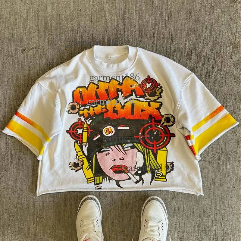Mens T Shirt Graphic Tee Half Sleeve Short Shirts Womens Vintahe Hip Hop Graffiti Oversized Harajuku Loose Tops 70e