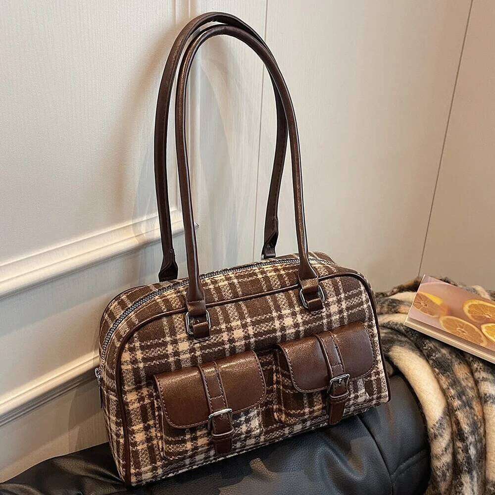 Hot Sale Women's Korean Trendy Underarm Multi-Pockets Women Handbag Retro Shoulder Bag Large Capacity Commuter Tote Bags