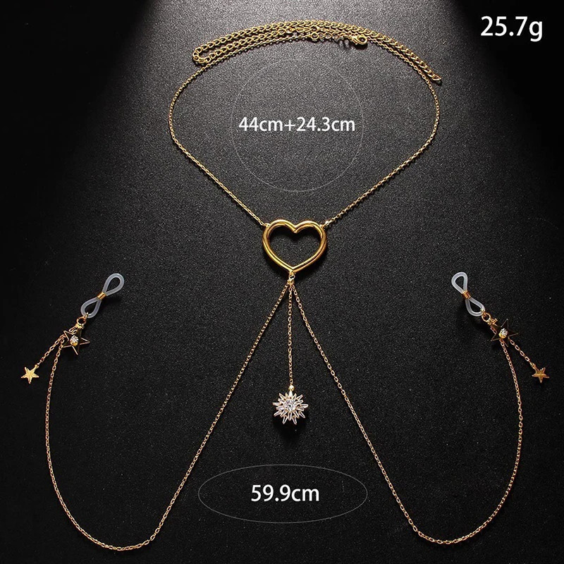 Sexy Hollow Metal Heart Nipple Chain Chest Jewelry For Women Star Tassel Nipple Bra Chain No Piercing Body Accessories 250722