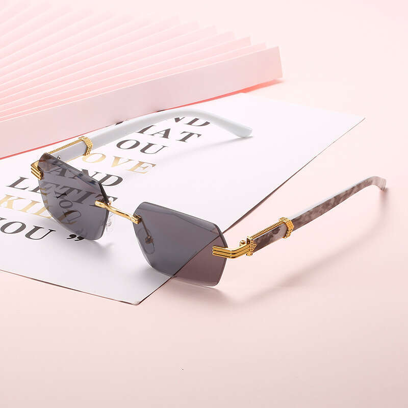 DHsunglasses 2022 New Frameless Cut Edge for Women Fashion Trend Gradient Ocean Lens Sunglasses