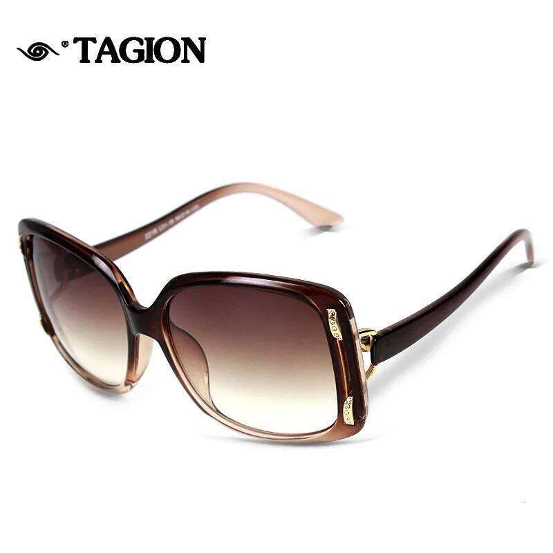 2025 Tagion New Summer Sunglasses Women Oversized Square Shape Glasses Female Fashion Eyeglasses Ladies Sun Protection 2218