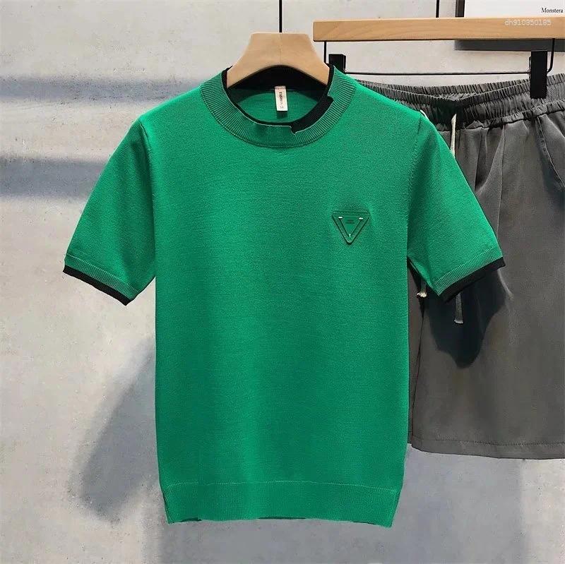 Men's Sweaters High quality Faionable Ort Sve Knitted Sweater For Men Slim Fit Busin F Spring Autumn Trendy Versatile Top