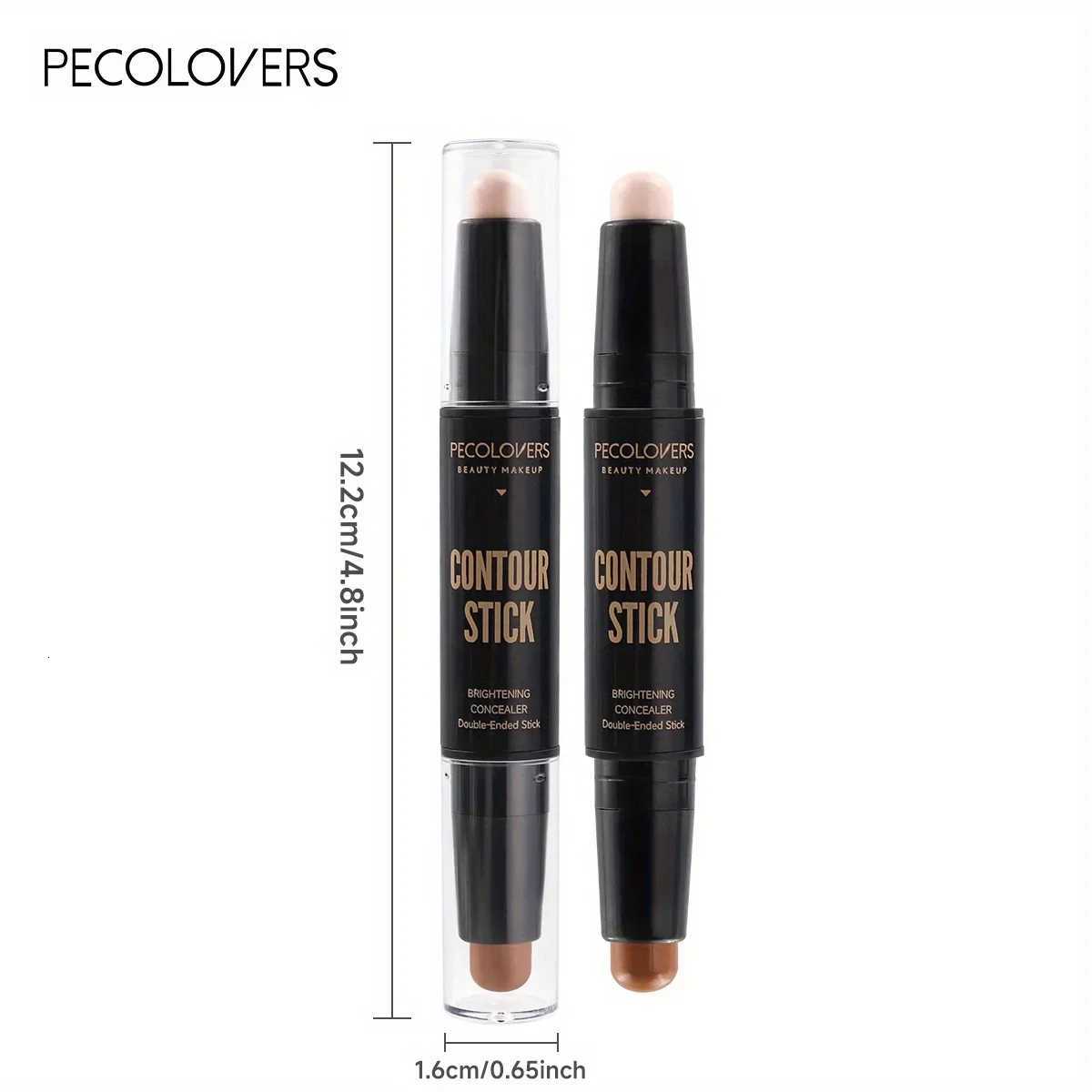 Double Head Highlight Pen Face Makeup Liquid Waterproof Contouring Foundation Contour Makeup Concealer Stick Pencil Cosmetics W250722