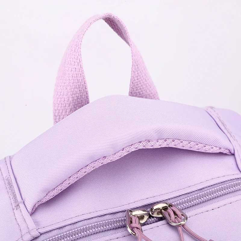 Cute Wen Backpack Waterproof Multi-Pocket Nylon School Backpack for Students Female Girls Kaii Laptop Bookbag Purple Backpacks Y250722