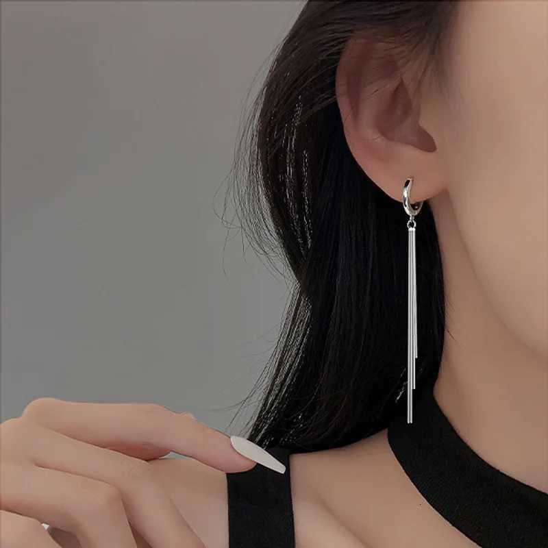Fashion Long Tassel Earrings for Women Gold Silver Color Simple Geometric Unique Korean Earrings Wedding Jewelry Accessories XJ250722