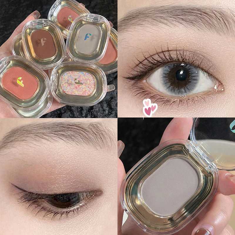Rose Brown Monochrome Eyeshadow Palette 9 Colors Matte Gray Glitter Shadow Contouring Powder Pigment Eye Primer Beauty Makeup W250722