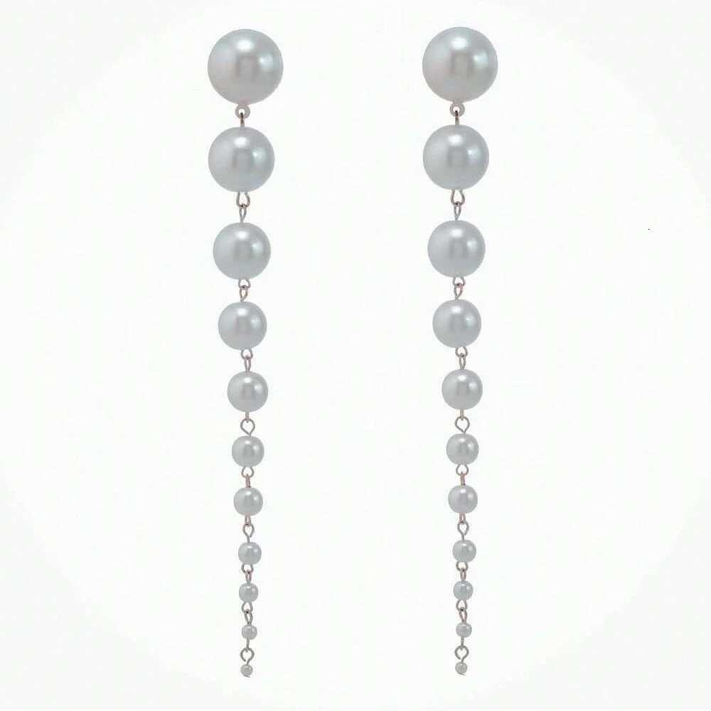 Long Dangling Earrings Women 2024 Trend Elegant Imitation Pearl Tassel Earrings Wedding Party Jewelry Accessories XJ250722
