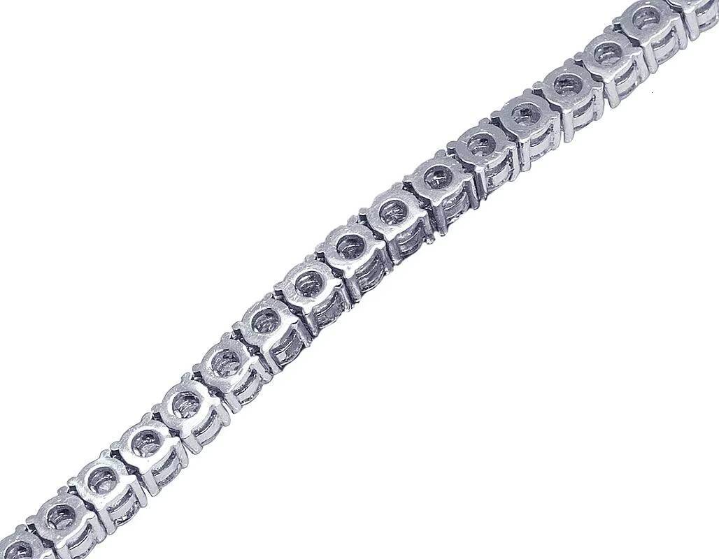 925 Sterling Silver Moissanite Diamond Tennis Chain High Quality VVS Moissanite Necklace for Men and Women