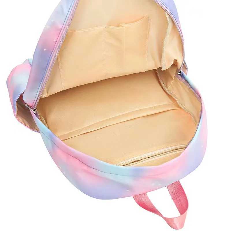 3Pcs Gabby Dollhouse Colorful Backpack Set for Women Casual School Bags with Lunch Bag Girl Boy Student Teenager Rucksack Y250722