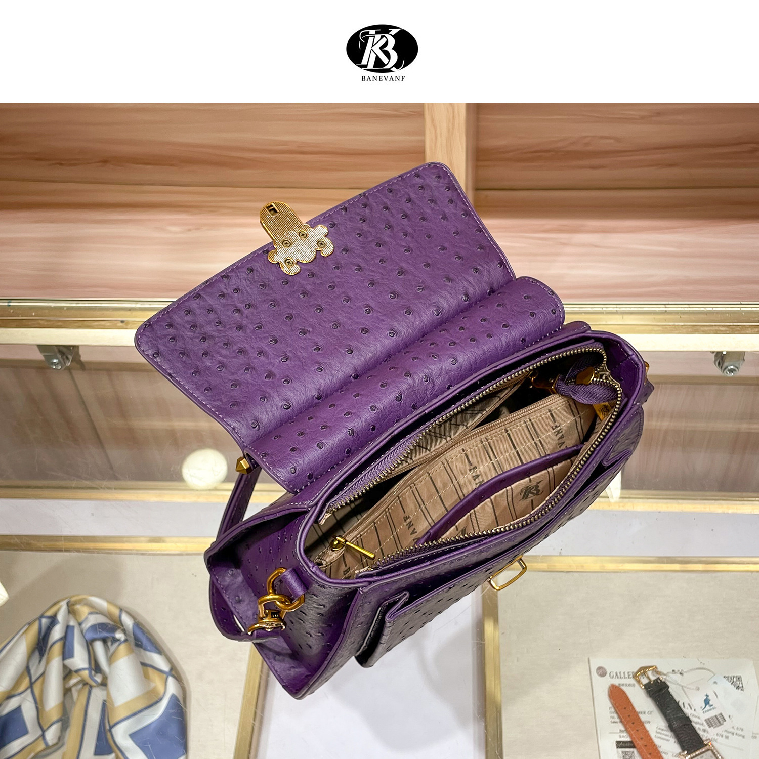 Free shipping designer bag 2025 Autumn Winter New Handbag Lock Purple Women S Bag Shoulder Bag Crossbody Large Bag