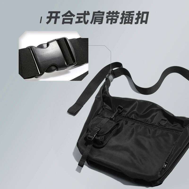 Septwoes Waterproof Men Shoulder Business Travel Crossbody Bag, Multiple Pockets Design,Give Away Detachable Wallet Bag
